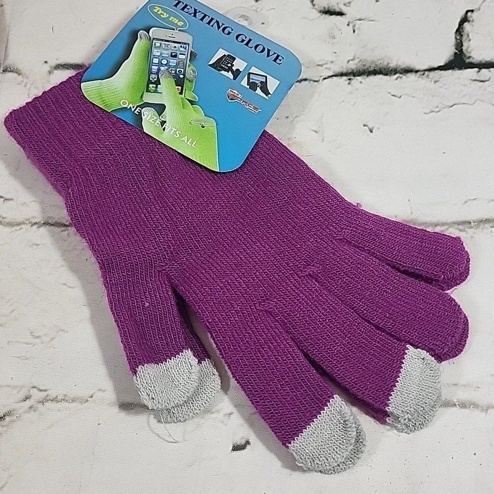Womens Knit Gloves One Size Lot Of‎ 6 Pairs Warm Tech All New